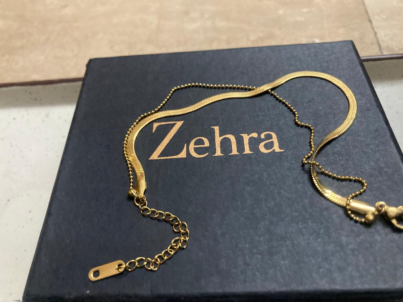 Double layered anklet