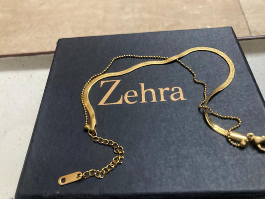 Double layered anklet