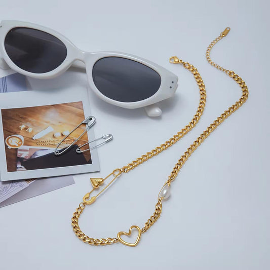 Pin Charm Necklace