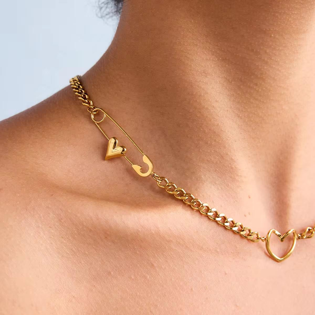 Pin Charm Necklace
